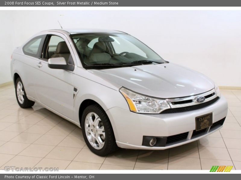Silver Frost Metallic / Medium Stone 2008 Ford Focus SES Coupe