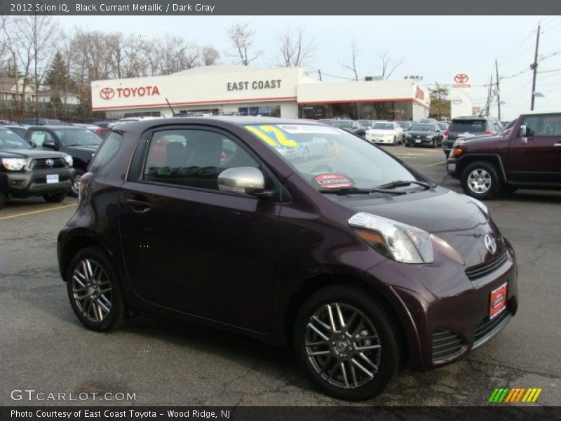 Black Currant Metallic / Dark Gray 2012 Scion iQ