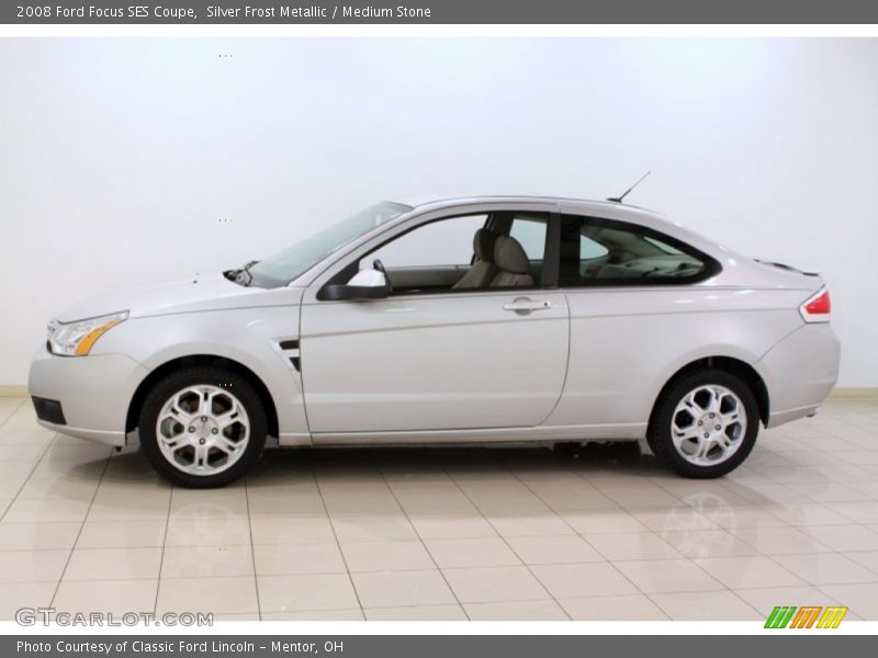 Silver Frost Metallic / Medium Stone 2008 Ford Focus SES Coupe
