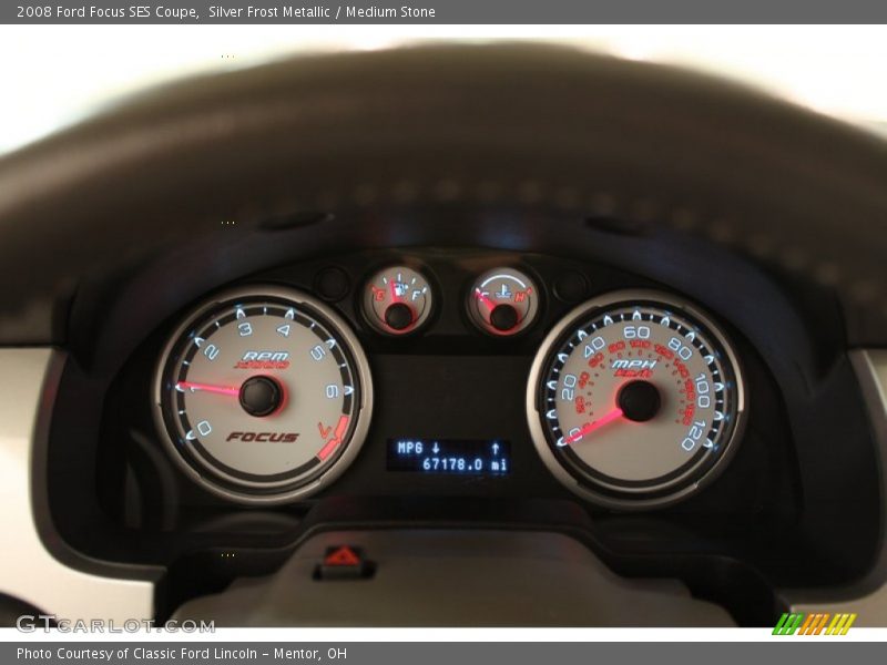 Silver Frost Metallic / Medium Stone 2008 Ford Focus SES Coupe