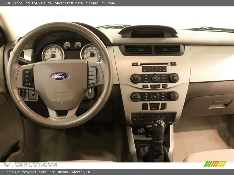 Silver Frost Metallic / Medium Stone 2008 Ford Focus SES Coupe