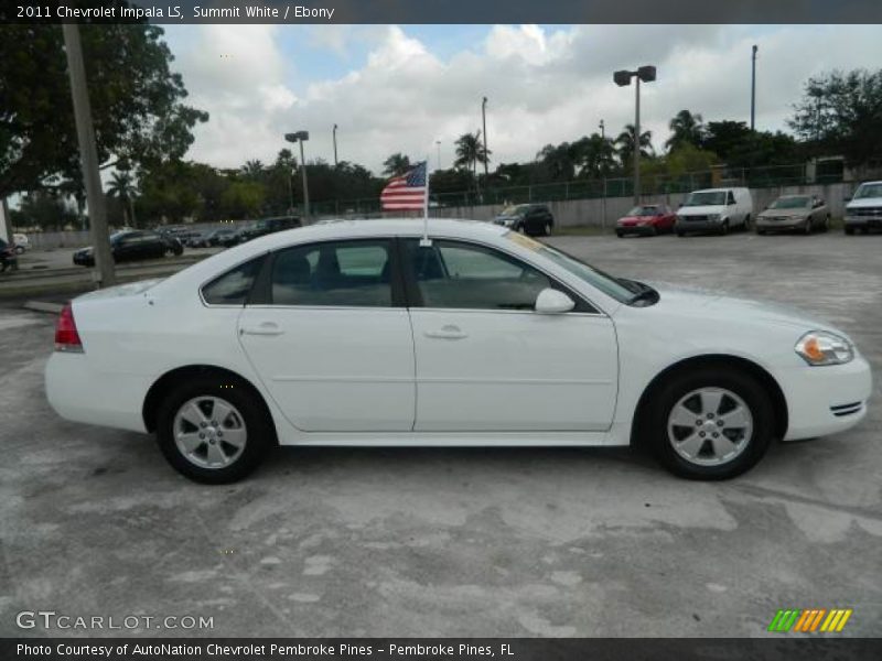 Summit White / Ebony 2011 Chevrolet Impala LS