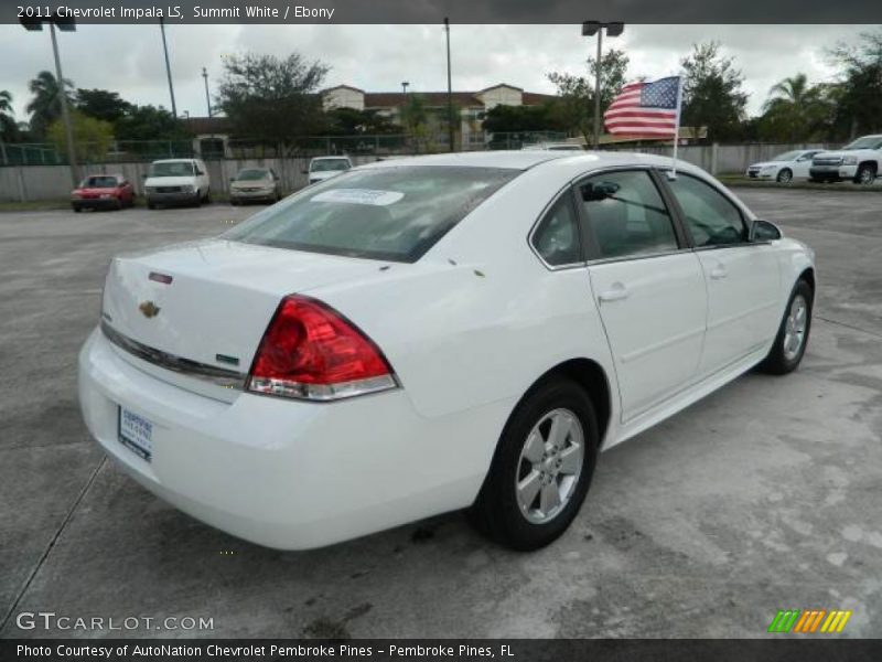 Summit White / Ebony 2011 Chevrolet Impala LS