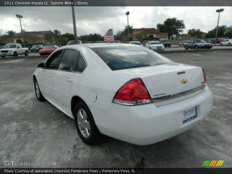 Summit White / Ebony 2011 Chevrolet Impala LS