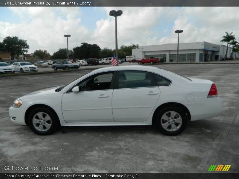 Summit White / Ebony 2011 Chevrolet Impala LS