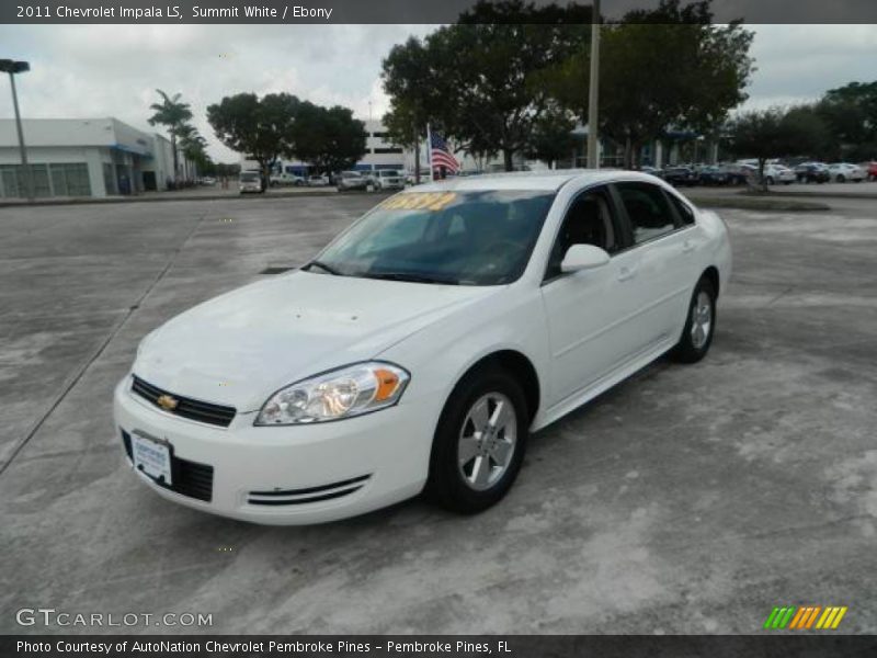 Summit White / Ebony 2011 Chevrolet Impala LS