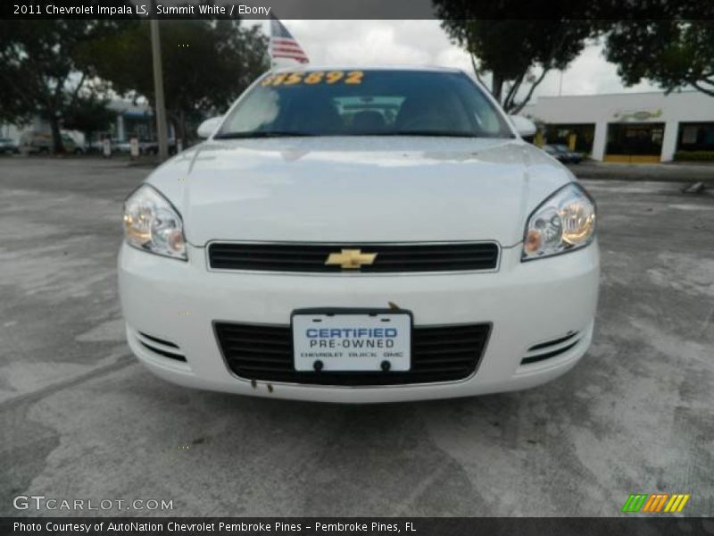 Summit White / Ebony 2011 Chevrolet Impala LS