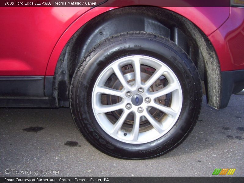 Redfire Metallic / Camel 2009 Ford Edge SEL AWD