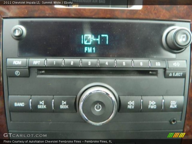 Summit White / Ebony 2011 Chevrolet Impala LS