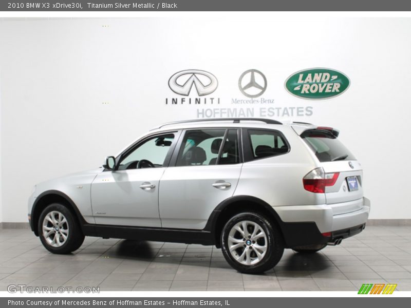 Titanium Silver Metallic / Black 2010 BMW X3 xDrive30i