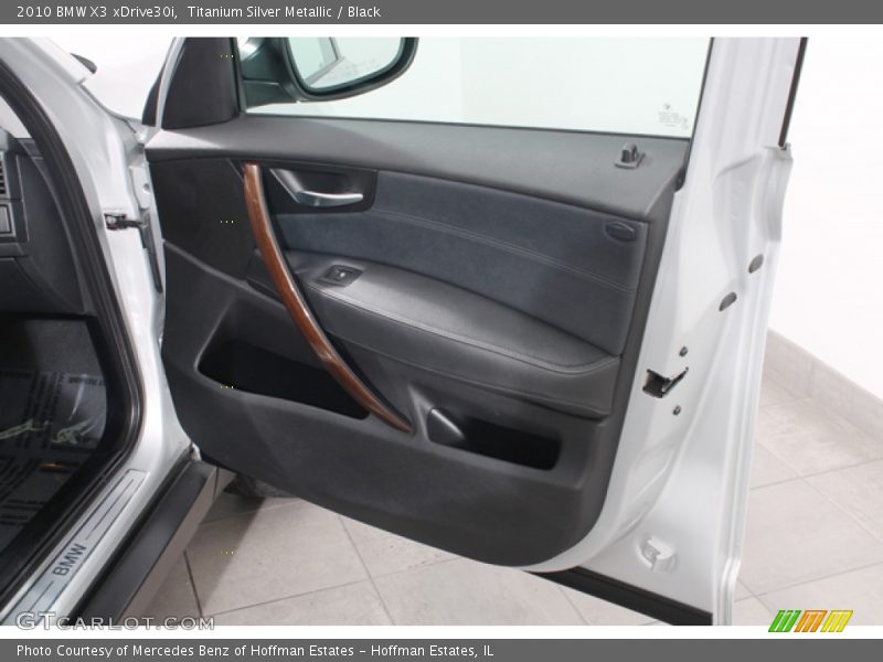 Titanium Silver Metallic / Black 2010 BMW X3 xDrive30i
