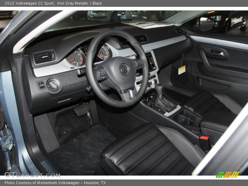 Iron Gray Metallic / Black 2013 Volkswagen CC Sport