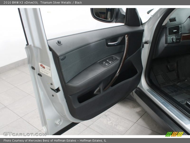 Titanium Silver Metallic / Black 2010 BMW X3 xDrive30i