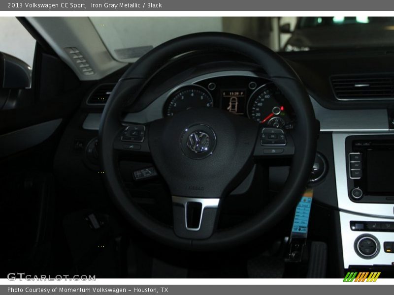 Iron Gray Metallic / Black 2013 Volkswagen CC Sport