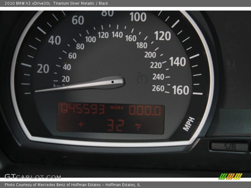 Titanium Silver Metallic / Black 2010 BMW X3 xDrive30i
