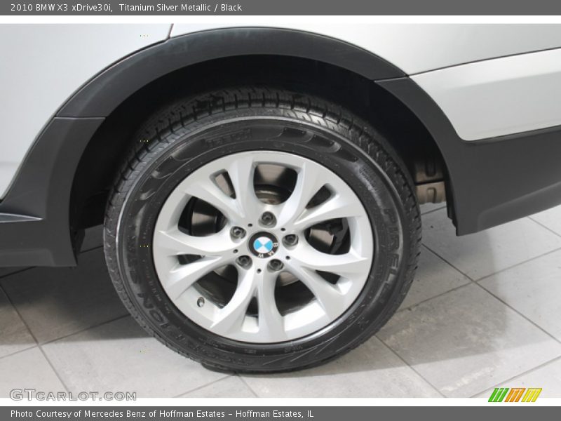 Titanium Silver Metallic / Black 2010 BMW X3 xDrive30i