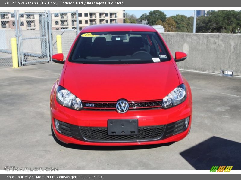 Tornado Red / Interlagos Plaid Cloth 2012 Volkswagen GTI 4 Door