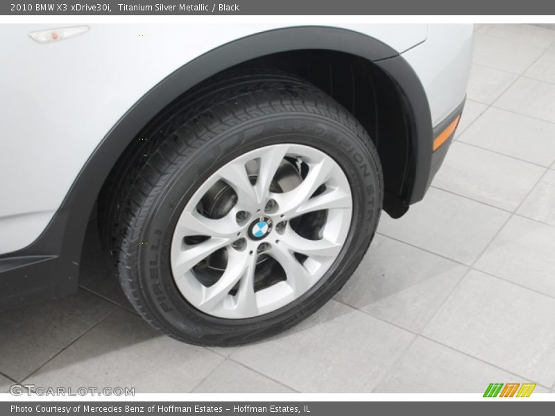 Titanium Silver Metallic / Black 2010 BMW X3 xDrive30i