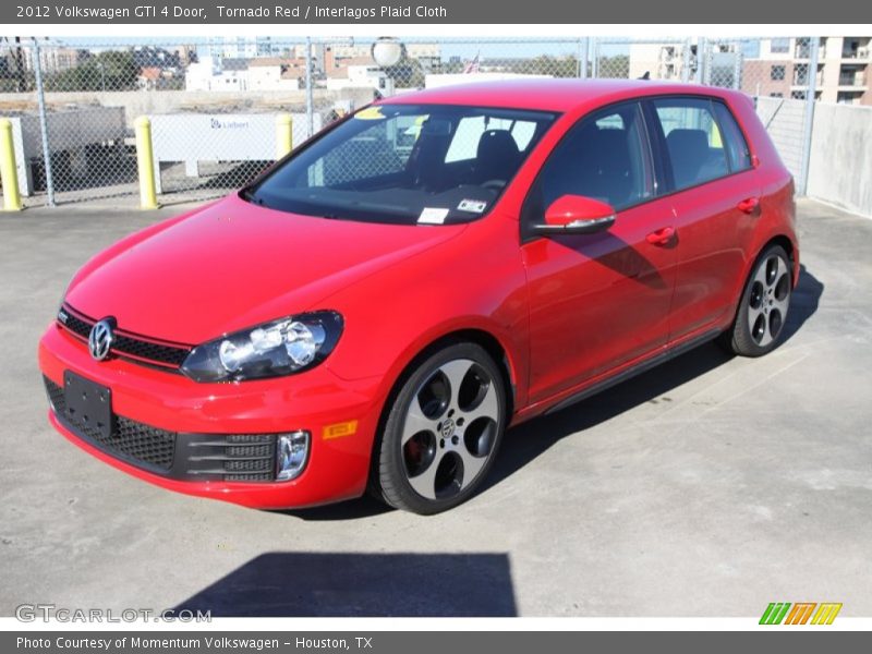 Tornado Red / Interlagos Plaid Cloth 2012 Volkswagen GTI 4 Door