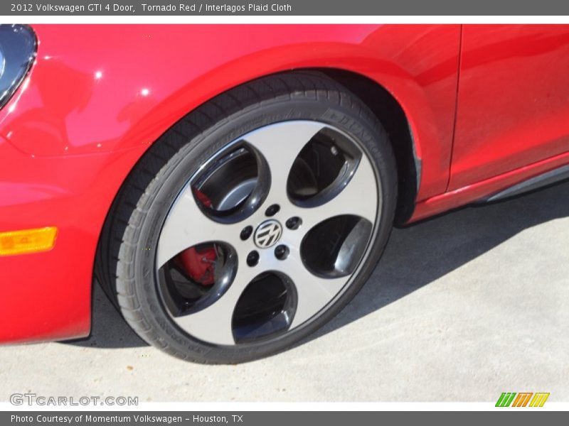 Tornado Red / Interlagos Plaid Cloth 2012 Volkswagen GTI 4 Door
