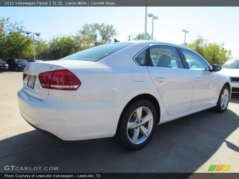 Candy White / Cornsilk Beige 2012 Volkswagen Passat 2.5L SE