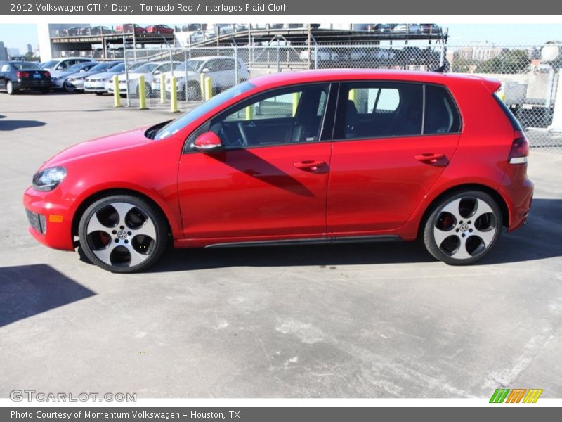Tornado Red / Interlagos Plaid Cloth 2012 Volkswagen GTI 4 Door