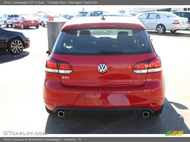 Tornado Red / Interlagos Plaid Cloth 2012 Volkswagen GTI 4 Door