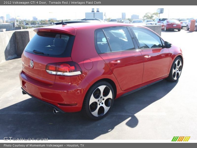 Tornado Red / Interlagos Plaid Cloth 2012 Volkswagen GTI 4 Door