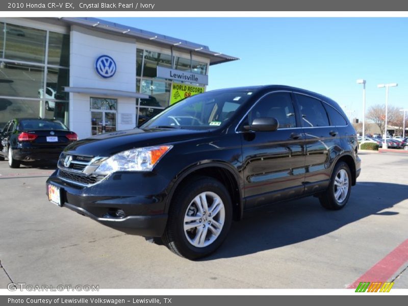 Crystal Black Pearl / Ivory 2010 Honda CR-V EX