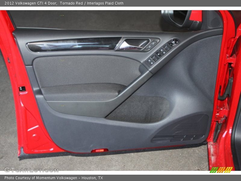 Tornado Red / Interlagos Plaid Cloth 2012 Volkswagen GTI 4 Door