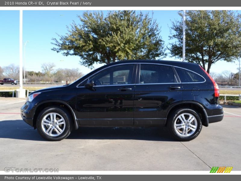 Crystal Black Pearl / Ivory 2010 Honda CR-V EX