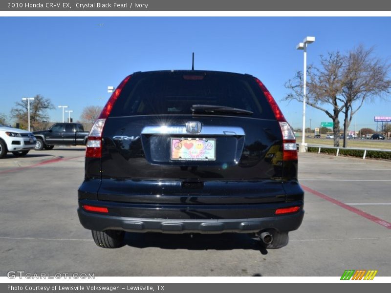 Crystal Black Pearl / Ivory 2010 Honda CR-V EX