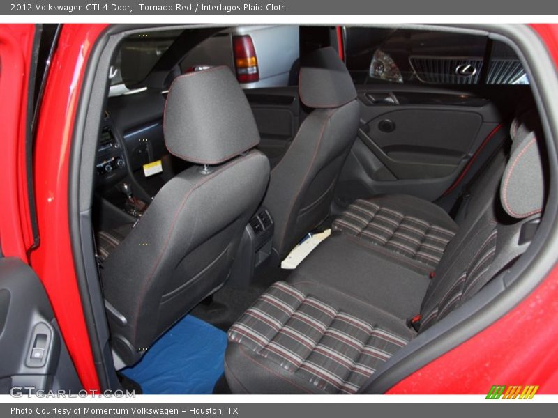 Tornado Red / Interlagos Plaid Cloth 2012 Volkswagen GTI 4 Door