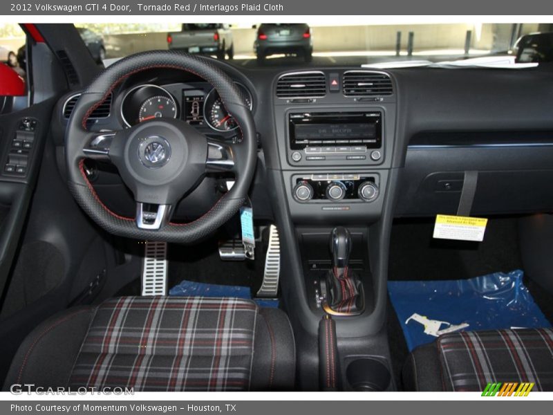 Tornado Red / Interlagos Plaid Cloth 2012 Volkswagen GTI 4 Door