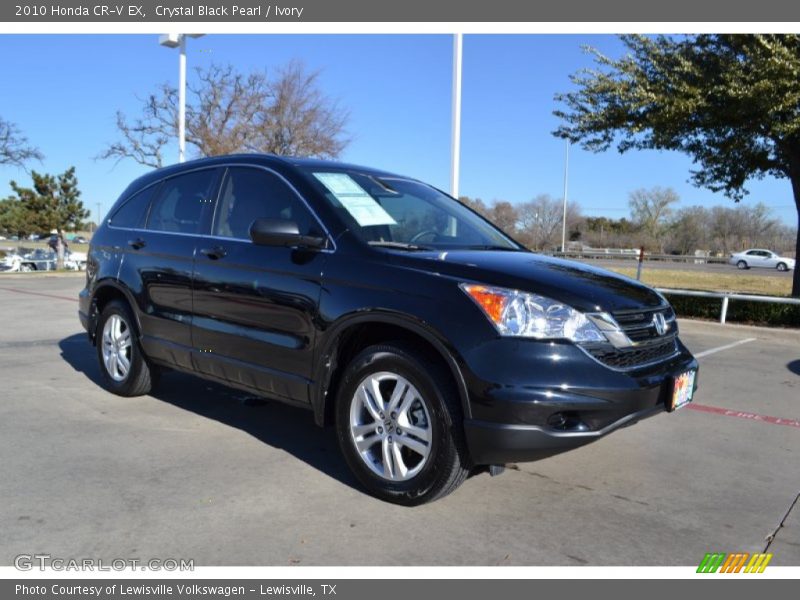 Crystal Black Pearl / Ivory 2010 Honda CR-V EX