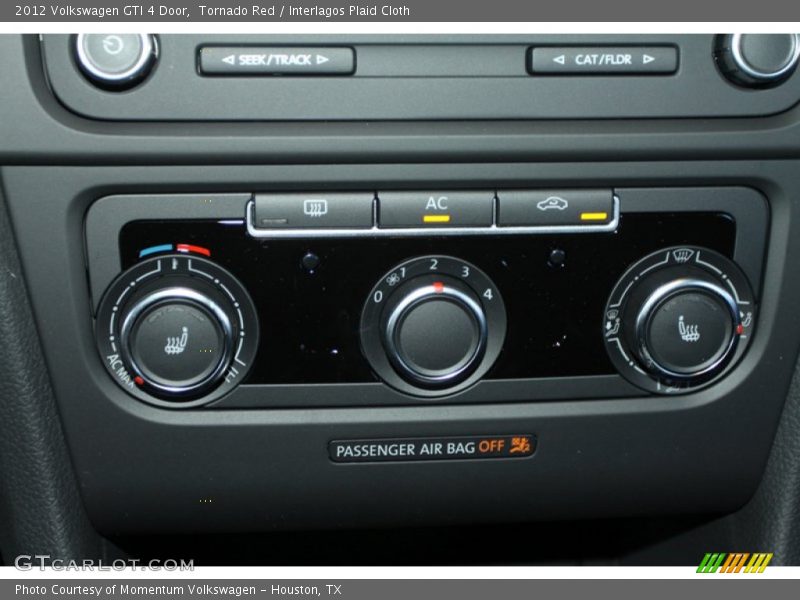 Tornado Red / Interlagos Plaid Cloth 2012 Volkswagen GTI 4 Door