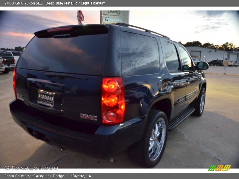 Deep Blue Metallic / Light Titanium 2008 GMC Yukon SLE