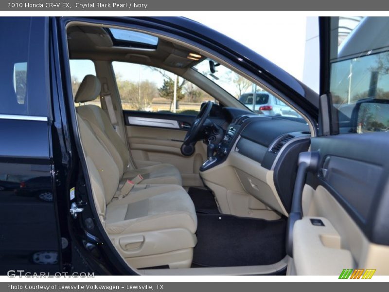 Crystal Black Pearl / Ivory 2010 Honda CR-V EX