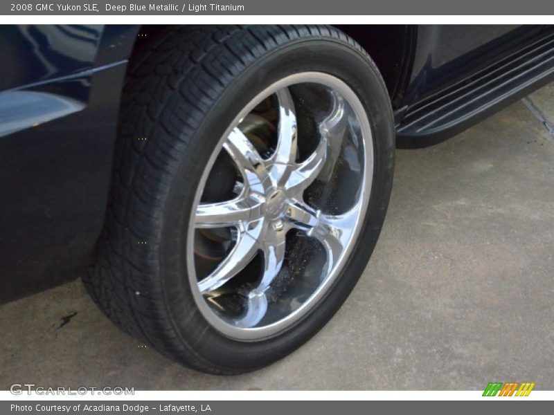Deep Blue Metallic / Light Titanium 2008 GMC Yukon SLE
