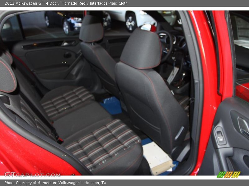 Tornado Red / Interlagos Plaid Cloth 2012 Volkswagen GTI 4 Door