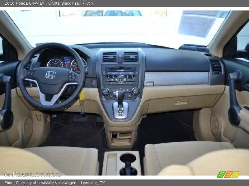 Crystal Black Pearl / Ivory 2010 Honda CR-V EX