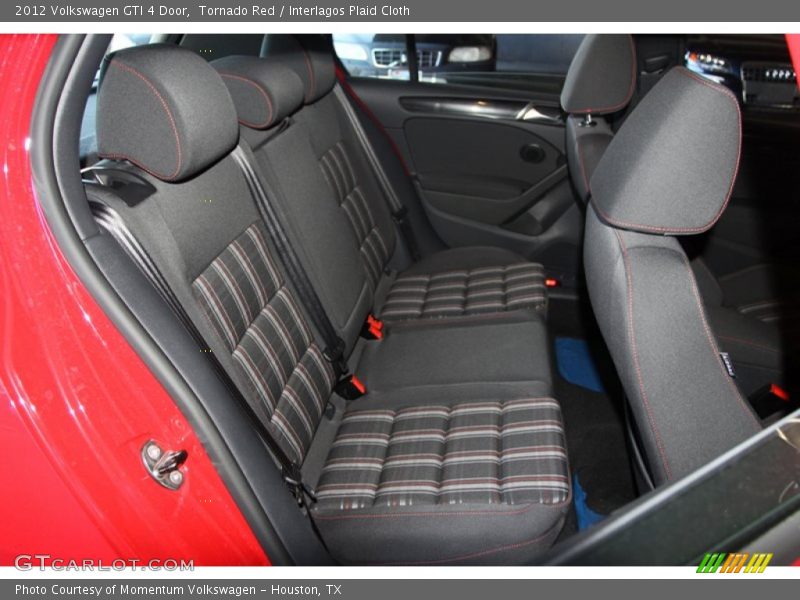 Tornado Red / Interlagos Plaid Cloth 2012 Volkswagen GTI 4 Door
