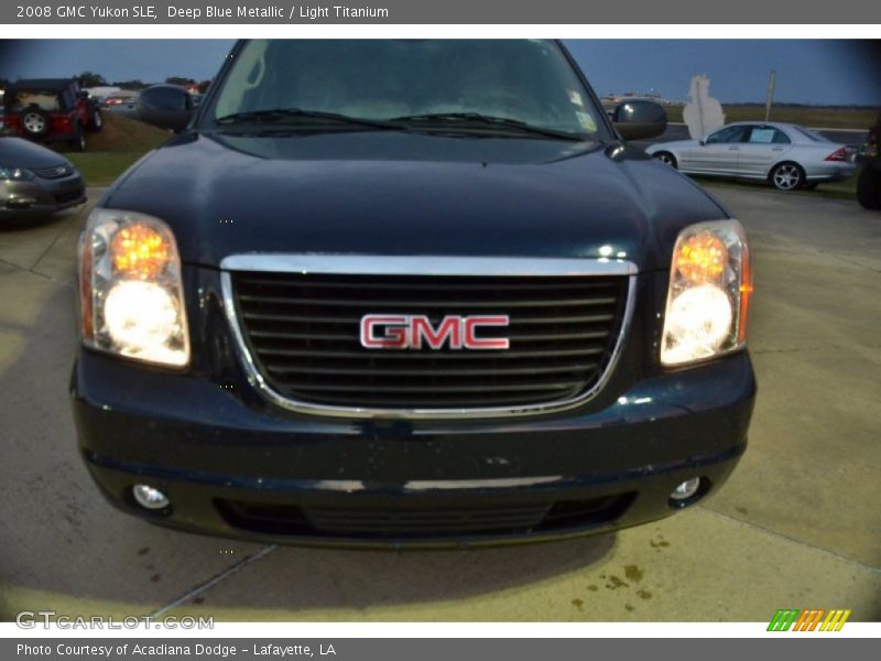 Deep Blue Metallic / Light Titanium 2008 GMC Yukon SLE