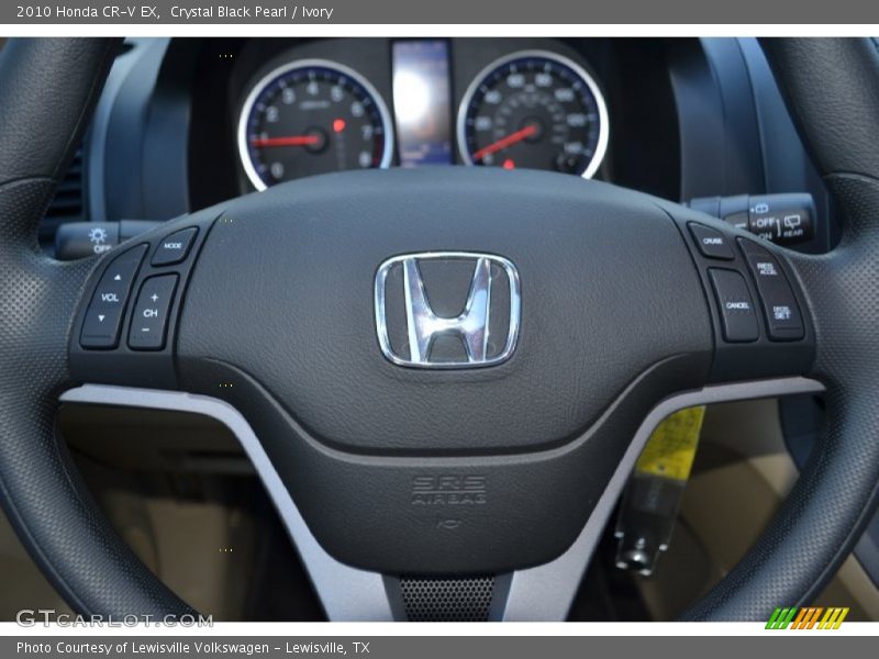 Crystal Black Pearl / Ivory 2010 Honda CR-V EX
