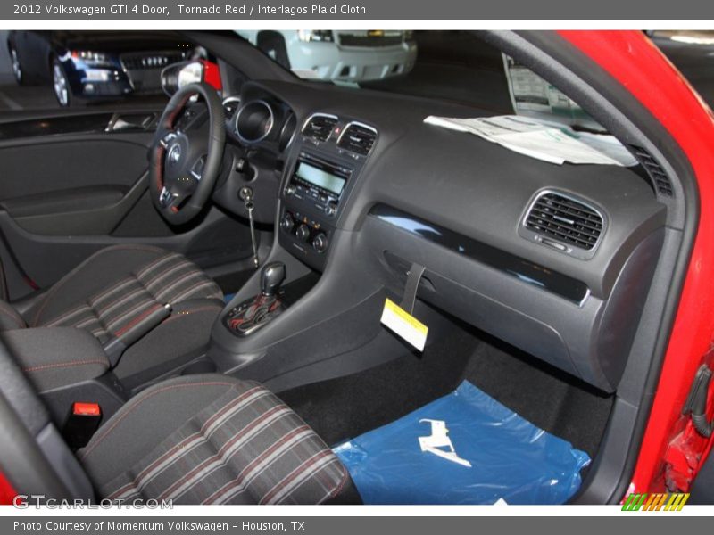 Tornado Red / Interlagos Plaid Cloth 2012 Volkswagen GTI 4 Door