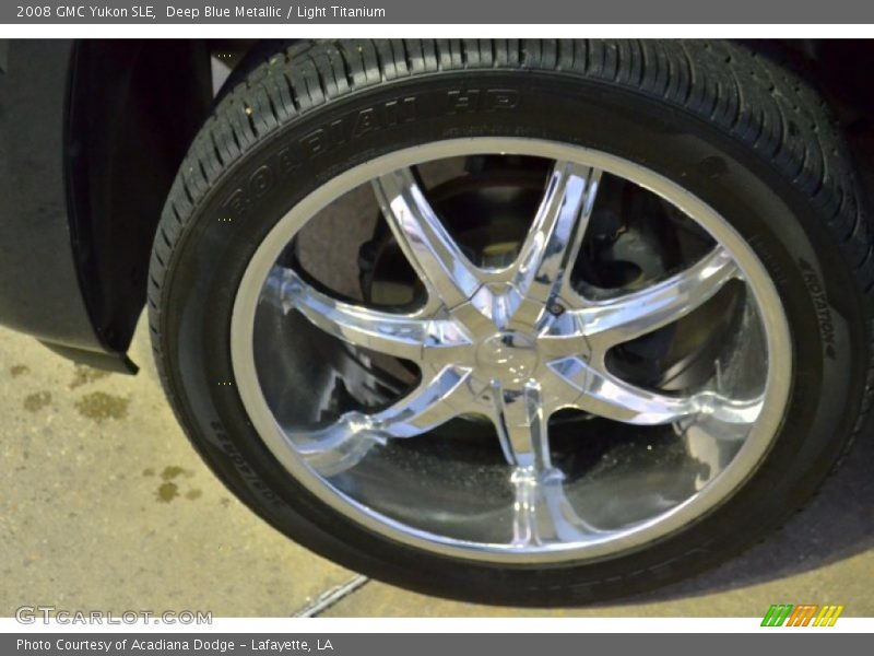 Deep Blue Metallic / Light Titanium 2008 GMC Yukon SLE
