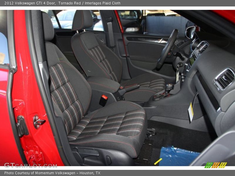 Tornado Red / Interlagos Plaid Cloth 2012 Volkswagen GTI 4 Door