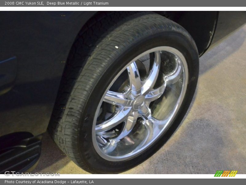 Deep Blue Metallic / Light Titanium 2008 GMC Yukon SLE