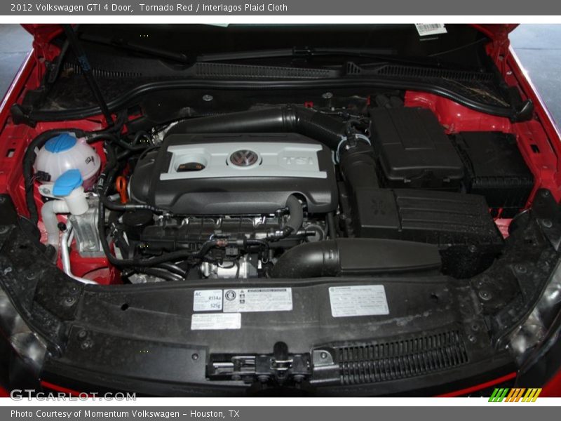 Tornado Red / Interlagos Plaid Cloth 2012 Volkswagen GTI 4 Door
