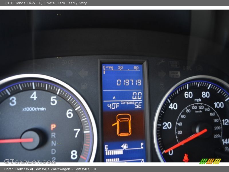 Crystal Black Pearl / Ivory 2010 Honda CR-V EX